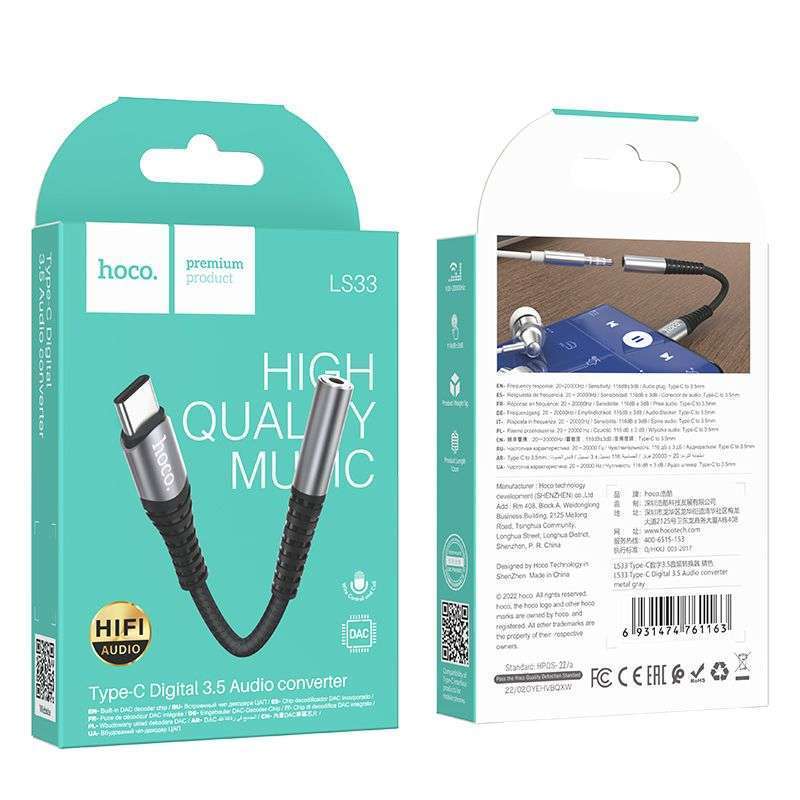 Hoco LS33 Type-C 3.5 Audio Converter - Image 4