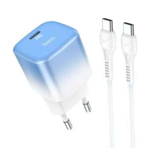 Hoco C101A Charger Adapter with Type C to Type C Cable