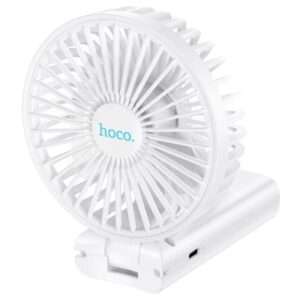 Hoco F15 Rechargeable Fan With Mobile Phone Holder
