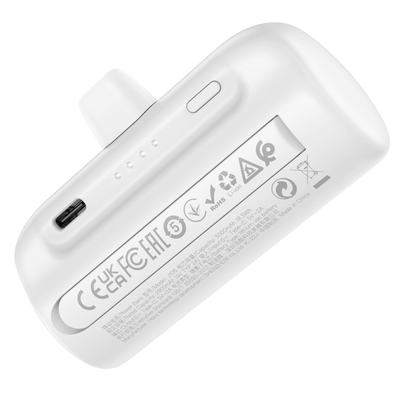 Hoco J106 Mini Pocket Power Bank - Type C (5000mAh) - Image 2