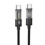 Hoco U116 Transparent Discovery Edition 60W Charging Data Cable for Type-C to Type-C