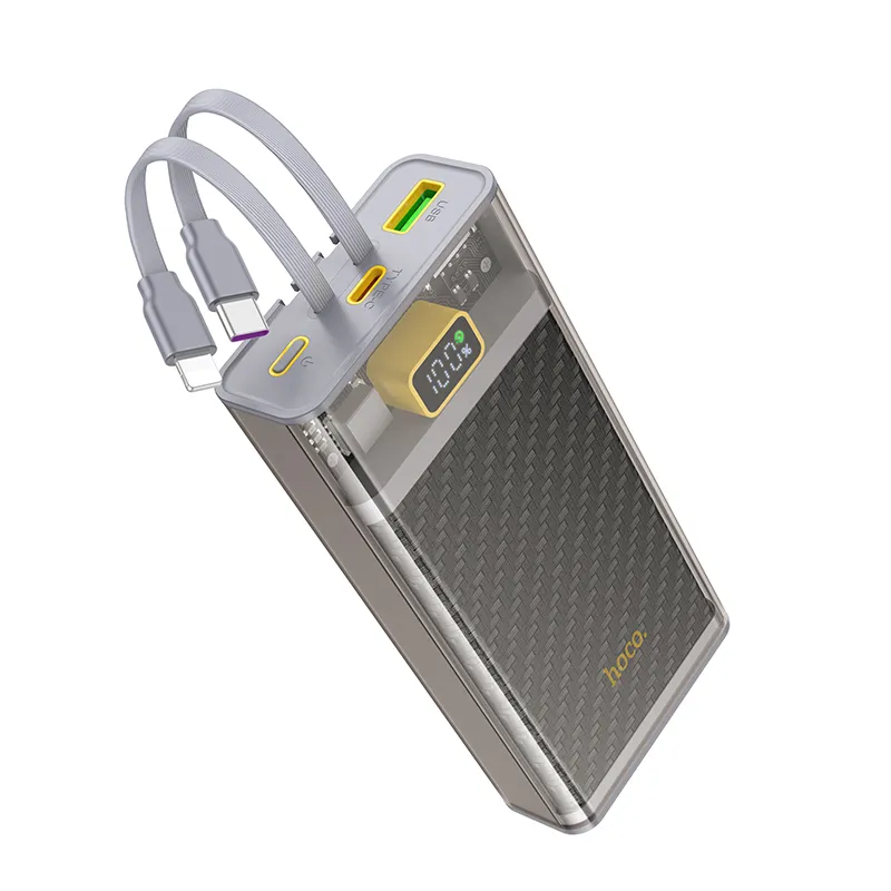 Hoco J104 22.5W Fully Compatible Power Bank With Cable(10000mAh)