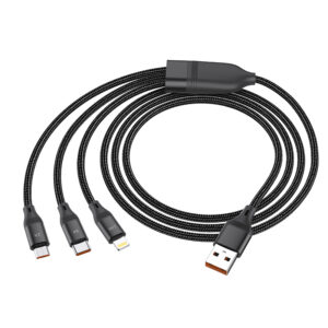 Hoco U104 3 In1 Charging Cable