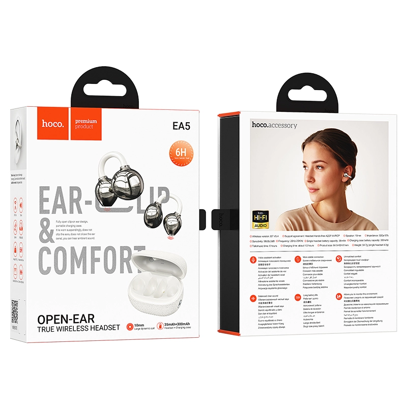 Hoco EA5 Duke Ⅲ Clip-On True Wireless BT Earbuds