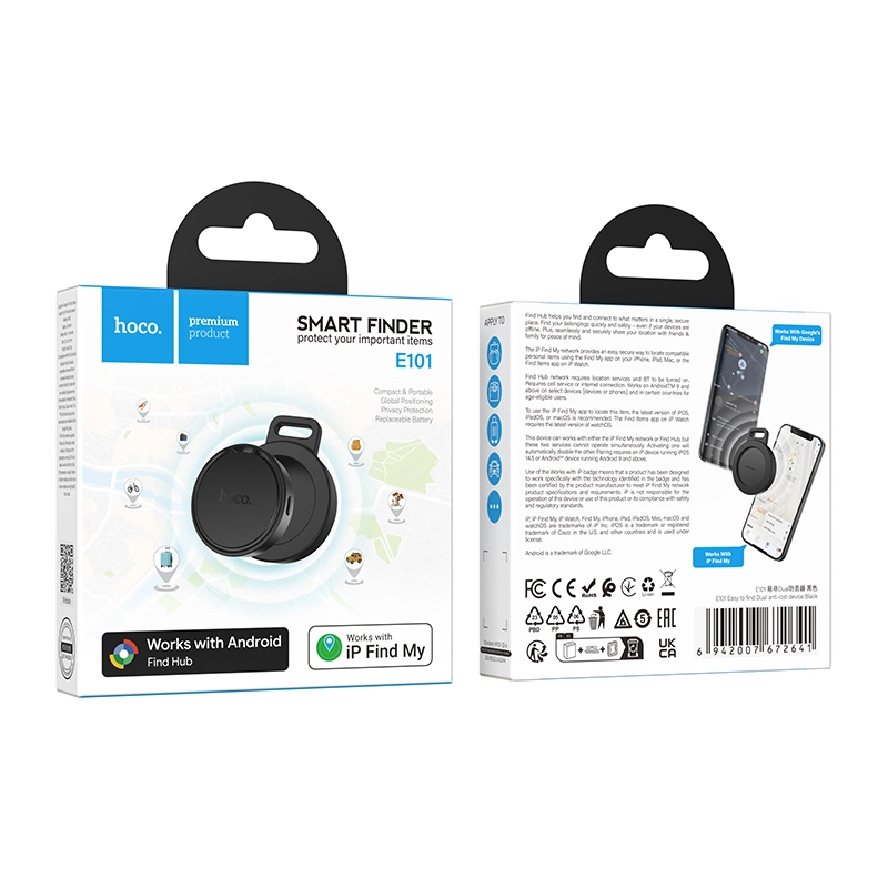 Hoco E101 Easy To Find Dual Anti-Lost Device GPS Tracker