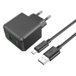 Hoco CS12A Ocean 18W QC3.0 Fast Charger – With Original Micro Cable