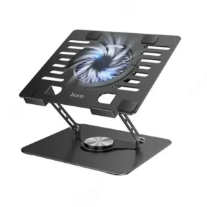 Hoco DH27 Metal Laptop Cooling Stand with LED Ambient Light 360° Rotation