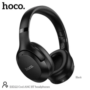 The Hoco ESD22 Cool ANC Bluetooth Headphone is designed for immersive audio lovers who want powerful sound, long battery life, and effective noise cancellation.