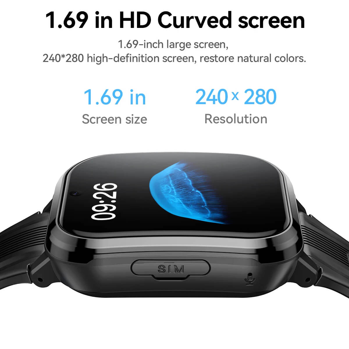 Hoco Y108 4G Children Phone Watch – GPS Tracking, SIM Calling & Safety Features for Kids - Image 3