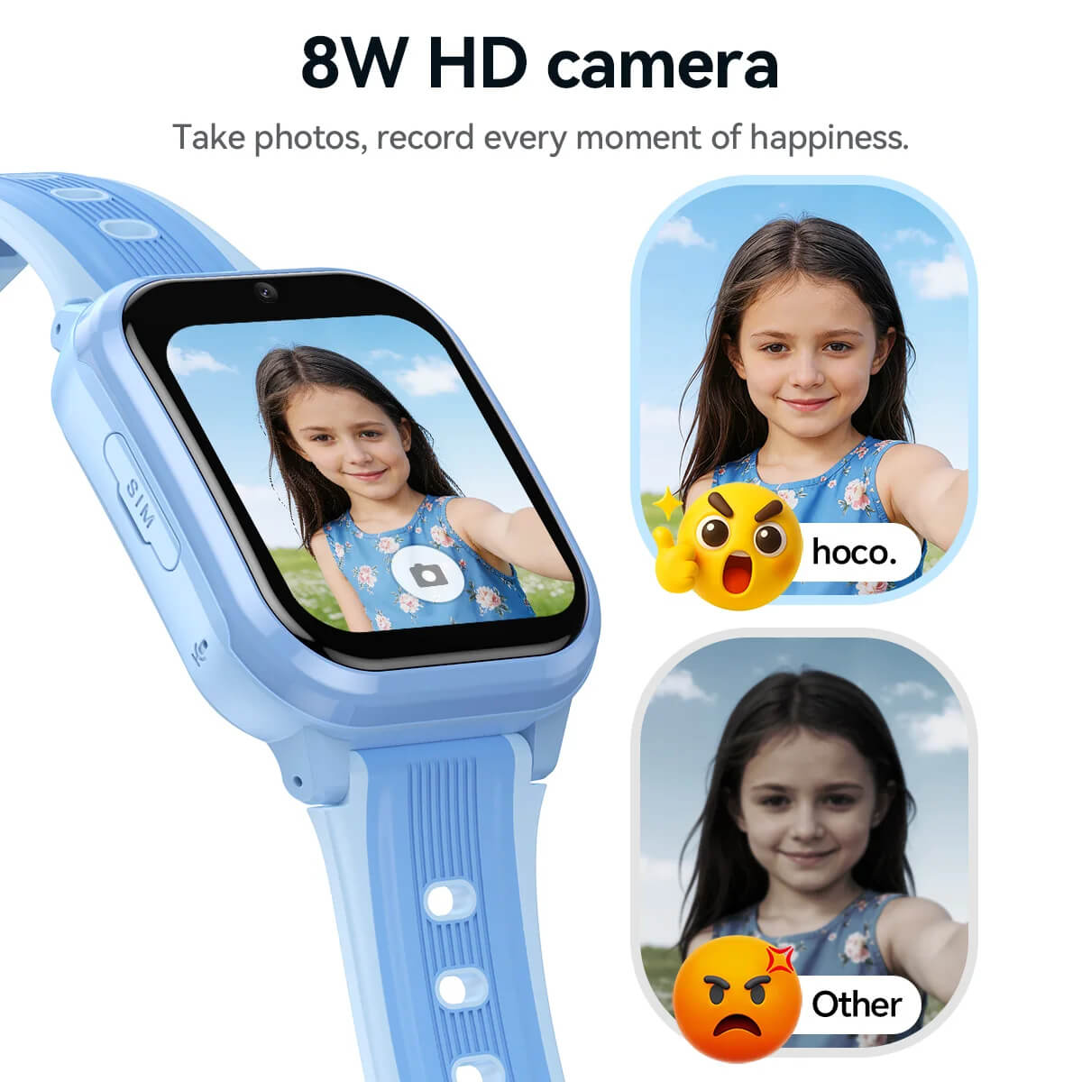 Hoco Y108 4G Children Phone Watch – GPS Tracking, SIM Calling & Safety Features for Kids - Image 6