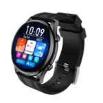Hoco Y38 AMOLED smart watch call version in Black and Silver showing vivid display, heart rate and Bluetooth calling features.