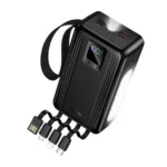 Hoco J173A 22.5W 30000mAh Power Bank with Four Built-in Cables – Charge All Devices
