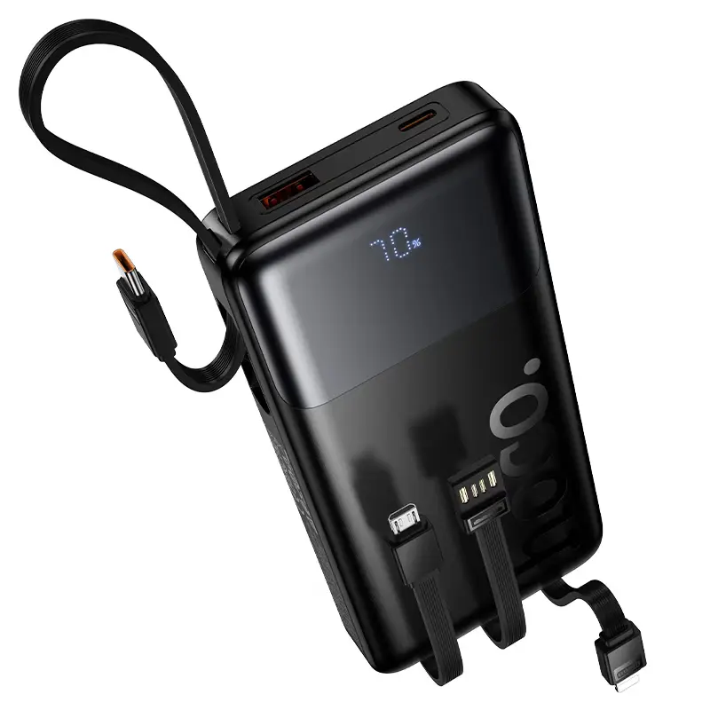 Hoco J156 Founder Power Bank – 10000mAh with 5 Outputs and Zero Missing Cables