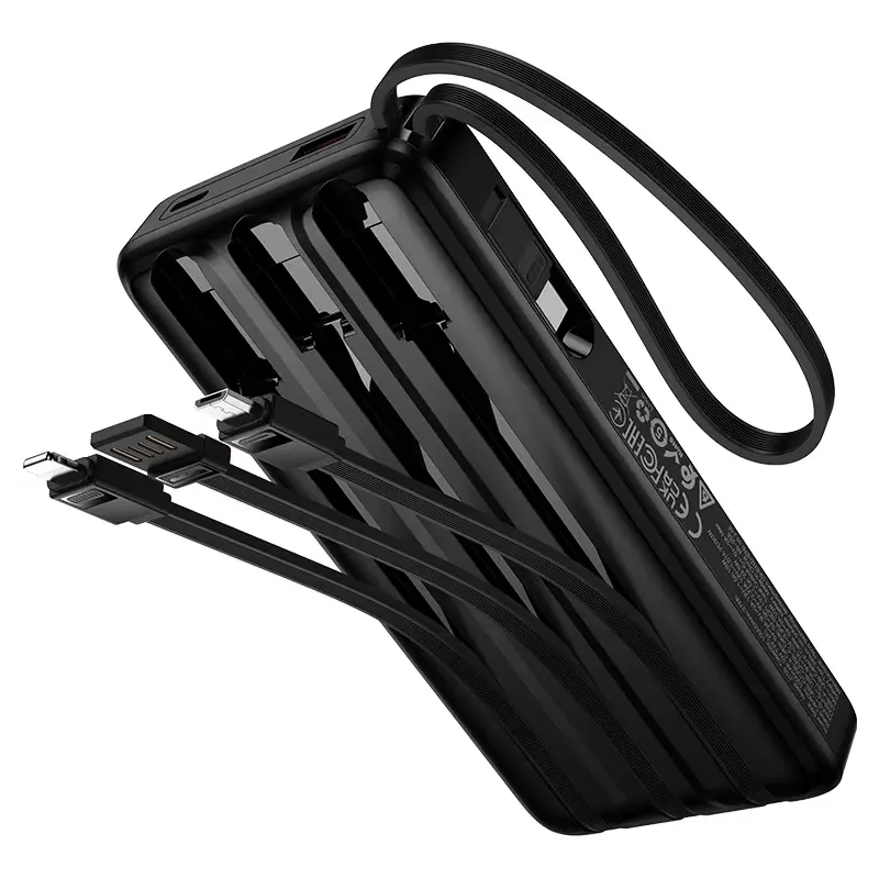Hoco J156 Founder Power Bank – 10000mAh with 5 Outputs and Zero Missing Cables