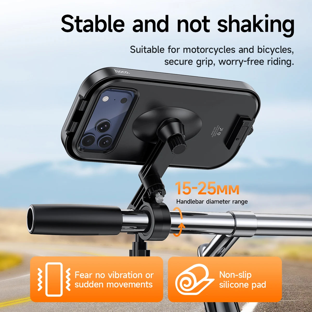 Hoco H95 Waterproof Touch Screen Riding Phone Holder - Image 3